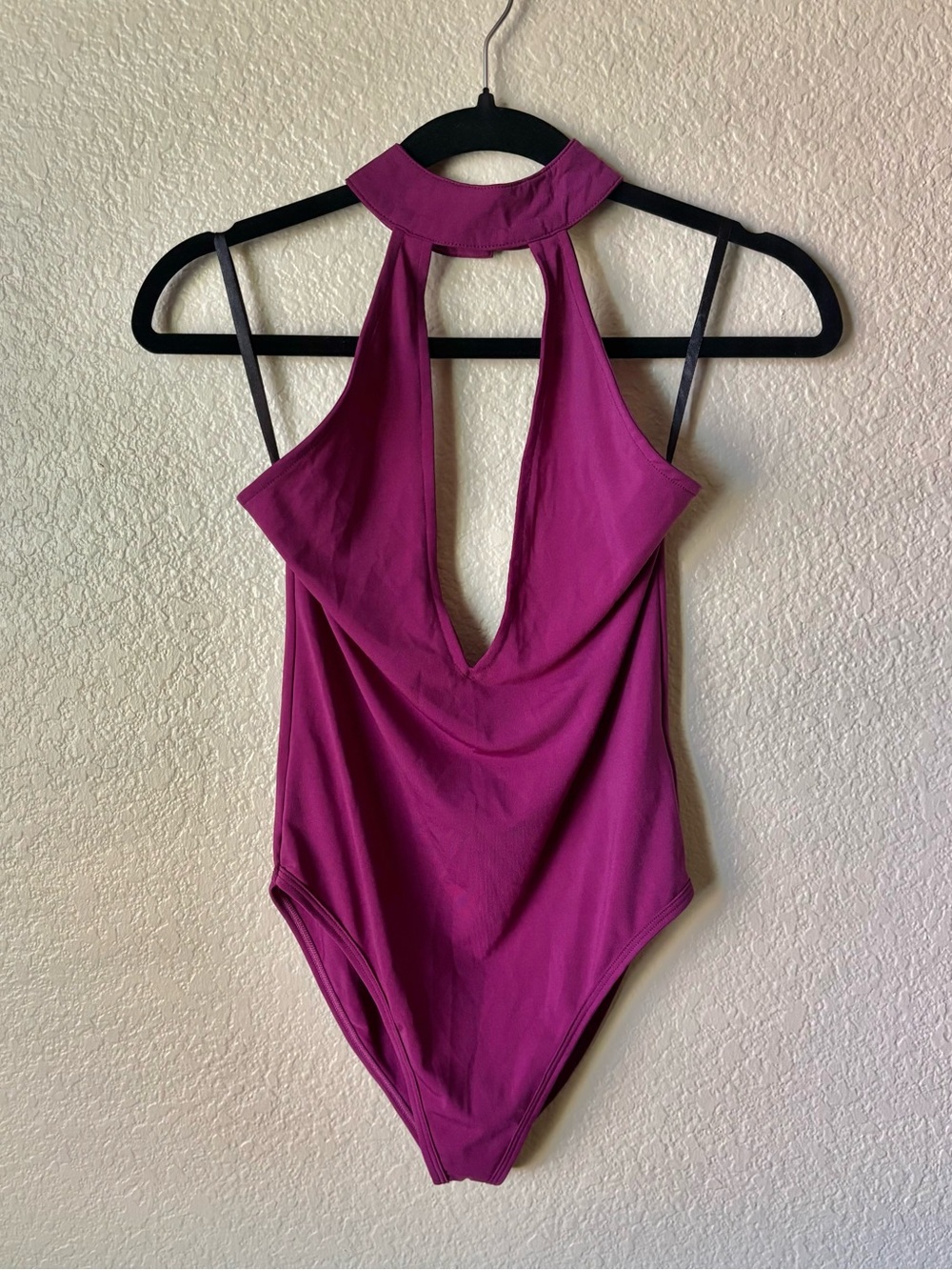 Plunge Halter Bodysuit